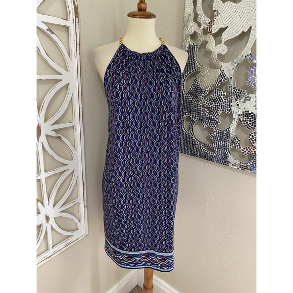 Michael Kors Dresses & Skirts - MICHAEL KORS medium PRINTED STRETCH CHAIN STRAPS SLEEVELESS SHIFT DRESS